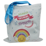 Tote Bag Bolso De Lona Nunca Olvides Sonreir - Apapachar