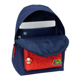 Mochila Escolar Grande Super Mario Bros Nintendo Con Bolsillo Para Tablet o Portátil Junior Mochila Super Mario - Safta