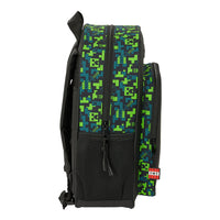 Mochila Escolar Mediana Minecraft Mochila Junior Adaptable a Carro - Safta