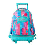 Mochila Escolar Grande Con Ruedas Totto Desmontable Push and Pop Bubble Fidget - Modelo Tiza - Carro Desmontable - Totto