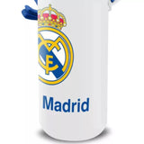 Botella De Agua Infantil De Aluminio Con Pajita Real Madrid 600 ml - Kids