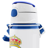 Botella De Agua Infantil De Aluminio Con Pajita Real Madrid 600 ml - Kids