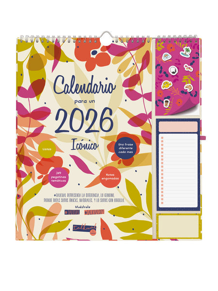Calendario de pared Talkual Escribir Plus 2026 Finocam en papelería Badajoz disponible en Be To Be Menacho y Valdepasillas