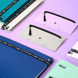 Carpeblock 360 A4 Polyfoam Pasta Plástica 4 anillas 35 mm Malva Pastel Recambio 5x5 mm - Carchivo