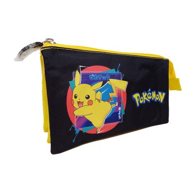 Estuche Portatodo De Tres Compartimentos Pokémon Pikachu - CYP