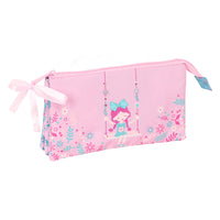 Estuche Portatodo De Tres Compartimentos Glowlab Kids Niña Con Columpio - Safta