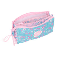 Estuche Portatodo De Tres Compartimentos Glowlab Kids Niña Con Columpio - Safta