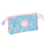 Estuche Portatodo De Tres Compartimentos Glowlab Kids Niña Con Columpio - Safta