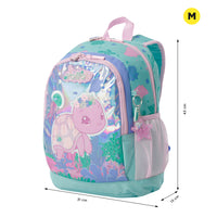 Mochila Escolar Mediana Reef Friends Tortuga Rosa Talla M - Totto