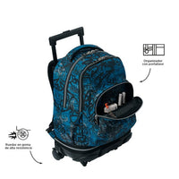 Mochila Escolar Grande Con Ruedas Totto Desmontable Urban Grap - Modelo Tiza - Carro Desmontable Talla L - Totto
