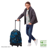 Mochila Escolar Grande Con Ruedas Totto Desmontable Urban Grap - Modelo Tiza - Carro Desmontable Talla L - Totto
