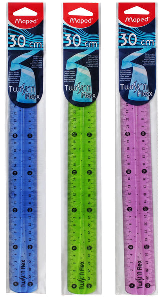 Regla Transparente Flexible 30 Cm Colores Variados - Maped