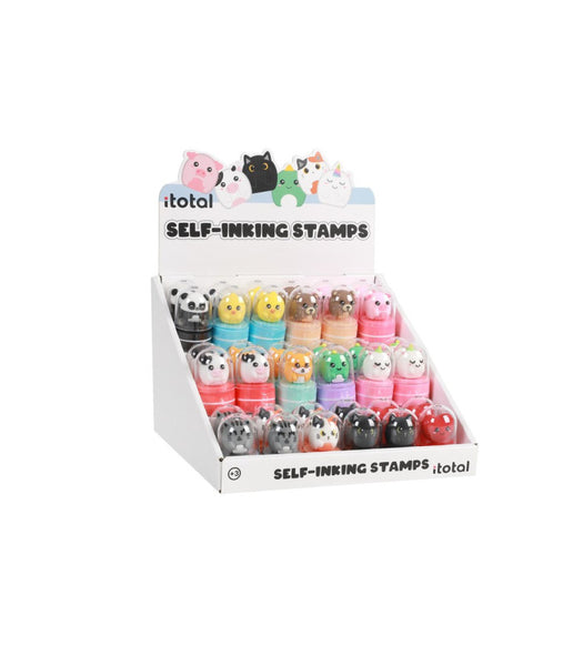 Sellos infantiles de adorables animales colores variados I-Total en papelería Badajoz – disponible en Be To Be Menacho y Valdepasillas