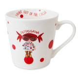Taza Pepita Viajera Pepikusama 380 ml de porcelana artística disponible en papelería Badajoz Be To Be Menacho y Valdepasillas