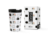 Vaso termo I-Total Cat 260 ml con diseño de gatos disponible en papelería Badajoz Be To Be Menacho y Valdepasillas