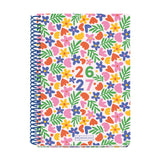 Agenda Escolar 10 Meses Semana Vista Flowery 15x21 cm 26/27 - Miquel Rius