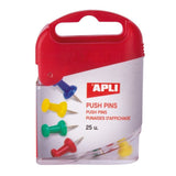 Agujas push pins colores surtidos apli en papeleria badajoz disponibles en be to be menacho y valdepasillas
