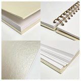 Álbum De Fotos 32x24 Cm Portada de Cartón Metalizada Tapa Dura Con 40 Hojas Color Blanco 200 Gr - Clairfontaine