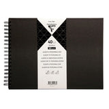 Album de fotos 32 x 24 cm negro tapa dura 40 hojas negras 185 g Clairefontaine disponible en Badajoz
