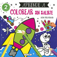 Aprende a Colorear Sin Salirte Con Pegatinas Nº2 - Todolibro