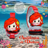 Auriculares Infantiles Ariel La Sirenita Inalámbricos Bluetooth 5.1 Disney Color Naranja - SE