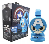 Auriculares Infantiles Bluetooth Headset Wireless Capitán América - SE