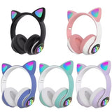 Auriculares bluetooth orejas de gato colores variados STN28 en papeleria Badajoz