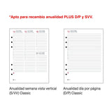 Agenda Anillas Activa Semana Vista Color Negro Tapas Plasticas 2027 15x19 Cm - MiquelRius
