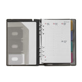 Agenda Anillas Activa Semana Vista Color Negro Tapas Plasticas 2027 15x19 Cm - MiquelRius