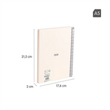 Libreta Cuaderno A5 80H Liso 95gr Since 1918 Beige - Milan