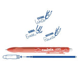 Bolígrafo Borrable Retráctil Recargable Oops Color Rojo - Carioca