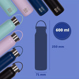 Botella IsoTérmica de Acero Inoxidable 0,60 Litros B-2GO Colores Surtidos - Oxford