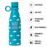 Botella termica Nibes Head In The Clouds 500 ml Legami disponible en papeleria en Badajoz