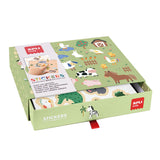 Caja de Pegatinas y Láminas de Animales y Su Habitat Para Creaciones de Entornos Natulares - Apli