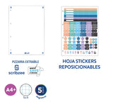 Carpeblock A4 Europeanbinder Oxford  4 anillas 35 mm Dreamtech Dreamtech + Recambio 5x5 mm - Oxford