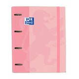 Carpeblock A4 Europeanbinder Touch Flamingo Pastel Oxford con 4 anillas y recambio disponible en papeleria en Badajoz