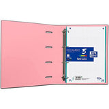 Carpeblock A4 Europeanbinder Touch Flamingo Pastel A4 Tapa Extradura 4 Anillas 35Mm + Recambio 100 Hojas 5x5 mm - Oxford
