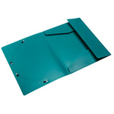 Carpeta Clásica De Plástico Con Gomas y Solapas Color Verde PP A4 - Exaclair