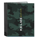Carpeta Kelme Camo formato folio con 4 anillas de 40 mm y diseño deportivo disponible en Be To Be Badajoz
