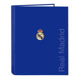 Carpeta Real Madrid azul Safta tamaño folio con 4 anillas de 25 mm para apuntes y documentos en Badajoz