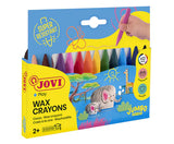 Ceras JoviColor Triwax 12 colores disponibles en papeleria en Badajoz