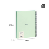 Cuaderno Libreta A4 Bloc Espiral Tapa Dura A4 80H 5x5 Mm 430 Since 1918 - Milan