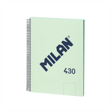 Cuaderno A4 Milan 430 Since 1918 verde de 80 hojas lisas 95 g para instituto universidad y creatividad en Badajoz