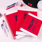 Cuaderno Libreta A4 Bloc Espiral Tapa Dura A4 80H 5x5 Mm Nata® 624 Since 1918 - Milan