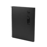Cuaderno libreta A4 Bloc Shadow negro MILAN tapa dura cuadricula 5x5 disponible en papeleria en Badajoz