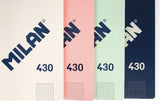 Cuaderno Libreta Color Azul Serie 1918 A4 48 Hojas 95g 5x5 mm - Milan