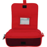 Estuche Portatodo De Cuatro Compatimentos Con Solapa B&B Rojo - Grafoplas