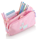Estuche Portatodo De Tres Compartimentos Hadas Color Rosa - Miquel Rius