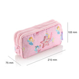 Estuche Portatodo De Tres Compartimentos Hadas Color Rosa - Miquel Rius