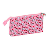 Estuche Portatodo De Tres Compartimentos Hello Kitty - Safta
